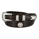 Belts.com Western Buckle Belt Oil Tanned Genuine Leather Ranger Belt 1-3/8"(35mm) Taper to 3/4"(19mm) Wide-Multiple choices