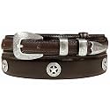 Belts.com Western Buckle Belt Oil Tanned Genuine Leather Ranger Belt 1-3/8"(35mm) Taper to 3/4"(19mm) Wide-Multiple choices