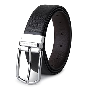 Belts for Men Leather Original Reversible Black