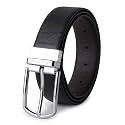 Belts for Men Leather Original Reversible Black