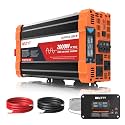 BELTTT 2000W Pure Sine Wave Inverter 12V DC to 120V AC, 4000W Surge