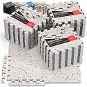 bemaxx Gym Mats Set - EVA Interlocking Foam Floor Tiles (12.6"x12.6"x0.4") Protective Gym Flooring Sports Home Workout Exercise Mats Puzzle Garage Fitness Play-Room Pool Treadmill Bike, 54 pcs, 54sqft