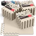bemaxx Gym Mats Set - EVA Interlocking Foam Floor Tiles (12.6"x12.6"x0.4") Protective Gym Flooring Sports Home Workout Exercise Mats Puzzle Garage Fitness Play-Room Pool Treadmill Bike, 54 pcs, 54sqft