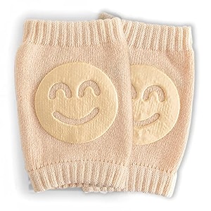 bembika baby kneepad smiley face baby knee pads for crawling baby knee protector baby knee pad baby knee pads for safety khaki color