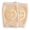 Bembika Baby Kneepad Smiley Face, Baby Knee Pads for Crawling, Baby Knee Protector, Baby Knee Pad, Baby Knee Pads for Safety (Khaki Color)
