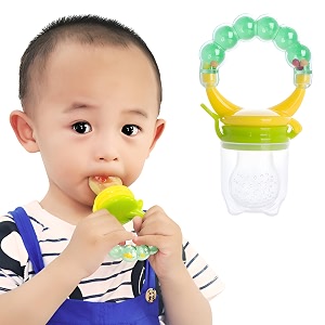bembika baby nibbler ring green color baby nibbler pacifier baby pacifier food nibbler baby feeding accessories medium size 6-9 months baby