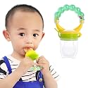 Bembika Baby Nibbler Ring Green Color, Baby Nibbler Pacifier, Baby Pacifier Food Nibbler, Baby Feeding Accessories Medium Size (6-9 Months Baby)