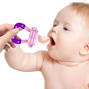 bembika baby nibbler star design pink color baby nibbler pacifier baby pacifier food nibbler baby feeding accessories small size 3-6 months baby