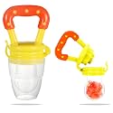 Bembika Baby Nibbler Star Design Yellow Color, Baby Nibbler Pacifier, Baby Pacifier Food Nibbler, Baby Feeding Accessories Small Size (3-6 Months Baby)