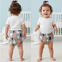 Bembika Baby Potty Training Pants, Cotton Potty Training Pants for Babies, Waterproof Breathable Padded Underwear for Toddler (Small Tree) (M - Size)