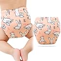 Bembika Baby Training Pant – Soft Cotton, Reusable, and Leak-Resistant Potty Training Pants for Kids Padded Underwear for Babies to Support a Smooth Diaper Free Transition (L | 18-24 Months Bunny Theme)