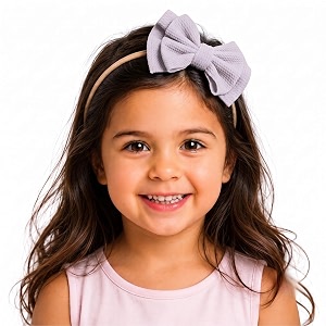 bembika bow headband for baby girl hair accessories for girls baby headband for girls light grey