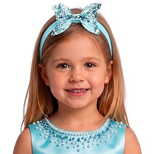 bembika bow headband for baby girl hair accessories for girls baby girl headband glitter sky