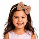 Bembika Bow Headband For Baby Girl Hair Accessories For Girls Baby Headband For Girls Brown