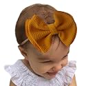 Bembika Bow Headband For Baby Girl Hair Accessories For Girls Baby Headband For Girls Yellow