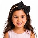 Bembika Bow Headband For Baby Girl Hair Accessories For Girls Baby Headband For Girls Black