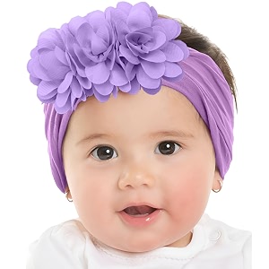 bembika floral headband for baby girl hair accessories for girls headband for babies purple