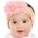 Bembika Floral Headband For Baby Girl Hair Accessories For Girls Headband For Babies Peach