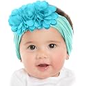 Bembika Floral Headband For Baby Girl Hair Accessories For Girls Headband For Babies Sky