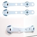 Bembika Furniture Safety Locks for Kids, Child Safety Lock for Fridge, Drawers, Cupboard, Cabinet, Window Safety Multifunction Accessories Adjustable Lock for Baby and Infants Blue - 2 Pcs