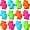 Bememo 24 Pcs Kids Sweat Wristbands Sweatband Wristbands Bulk