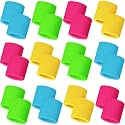 Bememo 24 Pcs Kids Sweat Wristbands Sweatband Wristbands Bulk