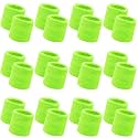 Bememo 24 Pcs Kids Sweat Wristbands Sweatband Wristbands Bulk