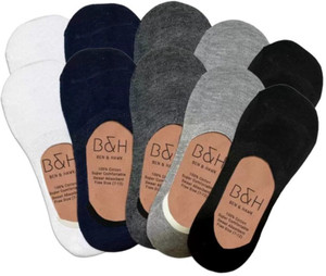 ben  hawk men solid pedsfootieno-show pack of 10