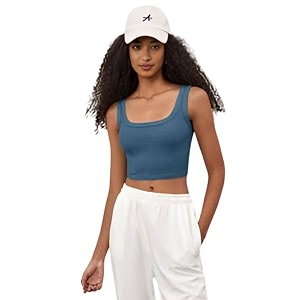 Ben Martin Womens Cotton Stretchable Square Neck