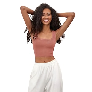 Ben Martin Womens Cotton Stretchable Square Neck