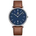 BEN NEVIS Watch, Mens Watch, Minimalist Fashion Simple Wrist Watch Analog Date with Leather Strap