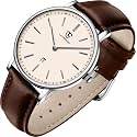 BEN NEVIS Watch, Mens Watch, Minimalist Fashion Simple Wrist Watch Analog Date with Leather Strap