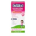 Children's Benadryl Allergy Relief Liquid, Dye-Free, Children 6+, 8 fl. Oz