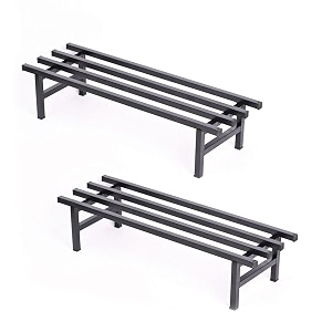 benavji elevate square tube iron plant stand heavy duty iron pot stand for balcony home decor indoor and outdoor use pack of 2