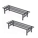 BENAVJI Elevate Square Tube Iron Plant Stand Heavy Duty Iron Pot Stand for Balcony, Home Decor, Indoor and Outdoor Use Pack of 2