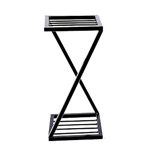 benavji metal stylish x shape z shape metal planters black stand for plant indoor and outdoor 40 cm stand pack of 2
