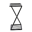 BENAVJI Metal Stylish X Shape Z Shape Metal Planters Black Stand For Plant indoor and Outdoor (40 CM Stand) Pack of 1