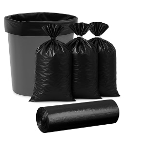 benavji gardening black garbage bags 19x21 inch  3 rolls 30 pcsroll total 90 bags heavy-duty trash bags for home office amp outdoor garden use
