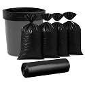 BENAVJI Gardening Black Garbage Bags 19x21 Inch – 6 Rolls (30 Pcs/Roll, Total 180 Bags) Heavy-Duty Trash Bags for Home, Office &amp; Outdoor Garden Use