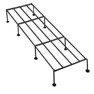 benavji pack of 1 black plant stands for home outdoor balcony metal stands for decorations plants not included size- 24 inch l amp 85 inch w plant stand for living room