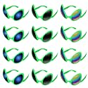 Bencailor 12 Pack Alien Glasses with Lenses Halloween Sunglass for Cosplay