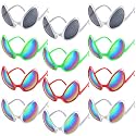 Bencailor 12 Pack Alien Glasses with Lenses Halloween Sunglass for Cosplay