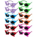 Bencailor 12 Pack Halloween Glasses with Lenses Party Sunglasses