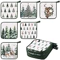 Bencailor 12 Pcs Christmas Pot Holders with Pocket, Xmas Tree