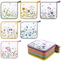 Bencailor 12 Pcs Christmas Wildflower Pot Holders with Pocket