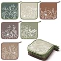 Bencailor 12 Pcs Christmas Wildflower Pot Holders with Pocket, Morandi