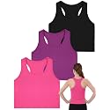 Bencailor 3 Pcs Girls Dance Tank Top