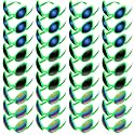 Bencailor 36 Pack Alien Glasses with Lenses Halloween Sunglass for Cosplay