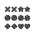 Bencailor 6 Pairs Rhinestone Nipple Covers Reusable Waterproof