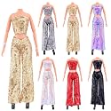Bencailor 6 Pcs Doll Clothes for 11.8 Inch, Sequin Style, Metallic Color